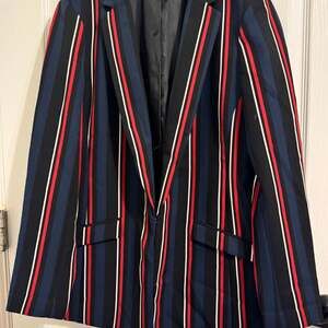 INC International Concepts Women's S Blazer Jacket Black Blue Red White NEW